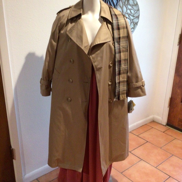 London Fog Jackets & Blazers - London Fog Women's Single Breasted Hooded Long Trench Coat, British Khaki, 6